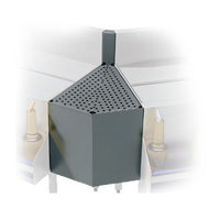 Advance Tabco Prestige Supreme 45° Outside Corner Underbar Filler with Removable Perforated Drainboard Top
