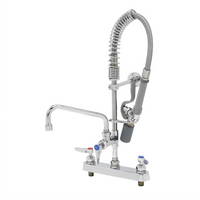 EasyInstall Mini Low-Profile Deck-Mount Workboard Pre-Rinse Faucet with 8-Inch Adjustable Centers
