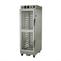 NU-VU PRO-16 Floor Model Electric Proofing Cabinet, 16 Full-Size or 32 Half-Size Pan Capacity, Glass Doors