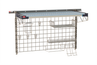 Metro SmartWall Life 304 Stainless Steel Wall-Mounted Pizza Prep Shelving Starter Kit