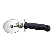 Winco Large 4-Inch Stainless Steel Wheel Pizza Cutter with Soft Grip Handle
