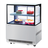 Turbo Air 36-Inch Refrigerated Bakery Display Case with Straight Tempered Glass Front, 9 Cu. Ft.