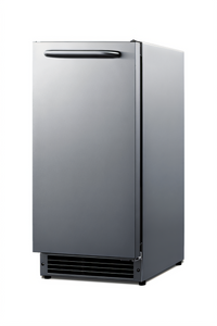 Summit Commercial 15-Inch ADA-Compliant Built-In/Freestanding Drain-Free Crescent Cube Ice Maker with 22 lb Bin