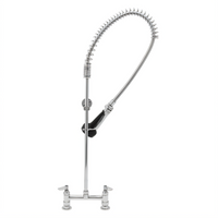 T&S Brass EasyInstall Deck Mount Pre-Rinse Unit with 8-Inch Adjustable Centers and 1.07 GPM Spray Valve