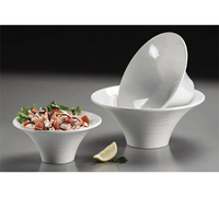 Endurance Flared Round Melamine Serving Bowl, 80 oz., 11 Inch Dia., White