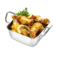 Vollrath Mini Square Stainless Steel Roasting Pan, 15.5 oz