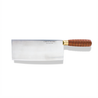 Crestware 8-Inch Chinese Cleaver with Walnut Handle