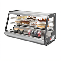 KoolMore 48-Inch Countertop Full Service Refrigerated Display Case with Dual Sliding Glass Doors