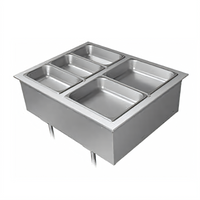 Hatco Drop-In Modular Dry Heated Well, 4 Full-Size Pans, Insulated, Top Mounted Controls