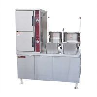 Southbend Steam Electric Convection Steamer/Kettle with (2) 6-Gallon Kettles, 2 Compartments, 60-Inch Cabinet Base
