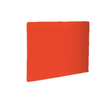 Red Color-Coded Polyethylene Cutting Board, 18 x 24 x 1/2 Inch