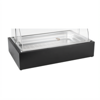 Vollrath Cubic Full-Size Wood Buffet Base, Black