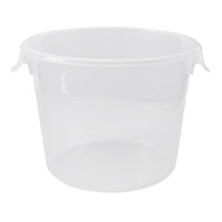 Rubbermaid Commercial 6 Quart Clear Round Polypropylene Food Storage Container