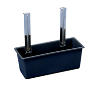 Vollrath Black Plastic Silver Bin for Bussing Carts