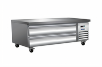 IKON Refrigeration 62-Inch Wide 2-Drawer Chef Base Refrigerator, Side-Mounted Self-Contained Refrigeration