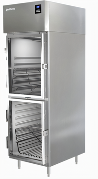 Delfield 6025XL-GH One-Section Reach-In Refrigerator with Half-Height Glass Doors, 19 Cu. Ft.