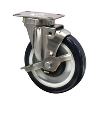 BK Resources 5SS-1PT-PLY-TLB Shelf Casters & Leveling Feet