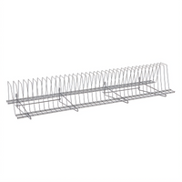 Metro SmartWall 48-Inch Grid-Mounted Tray Drying Rack, Gray Epoxy-Coated with Microban