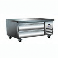 IKON Refrigeration 38-Inch 2-Drawer Chef Base Refrigerator, 5.1 Cu. Ft., Self-Contained