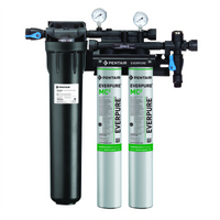 Everpure Coldrink 2-MC2 Twin Fountain Water Filtration System, 0.2 Micron, 3/4 Inch FNPT Connections