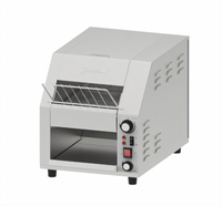 Omcan 10-Inch Horizontal Conveyor Toaster with 2-Inch Opening and Variable Speed Control