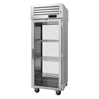 Turbo Air PRO Series 1-Section Pass-Thru Heated Holding Cabinet with Glass Doors, 28 Cu. Ft., Standard Depth