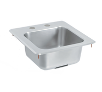 Vollrath K1554-C Drop-In Underbar Sink with Gooseneck Faucet and Strainer, 11 x 10 Bowl