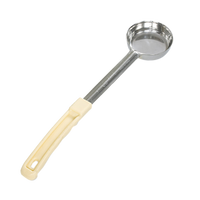 Crestware 3 oz Solid Portion Control Serving Spoon with Ivory Handle