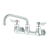 Krowne Diamond Series 8-Inch Center Wall-Mount Faucet with 6-Inch Swing Spout