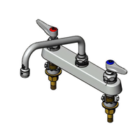 T&S Brass B-1121-XS 8-Inch Centers Deck-Mounted Workboard Faucet with 8-Inch Swing Nozzle