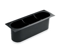 Advance Tabco Special Value Series Removable Black Plastic 3-Bottle Rack Insert