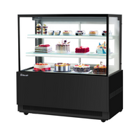Turbo Air 59-Inch Refrigerated Bakery Display Case, Self-Contained, 21.8 Cu. Ft., White/Black