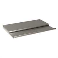 BK Resources Underbar Stainless Steel Sliding Ice Bin Lid, 21-1/8-Inch Wide