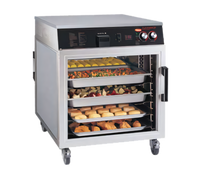 Hatco Flav-R-Savor® Pass-Thru Mobile Heated Holding Cabinet with Glass Doors, 6 Full-Size Sheet Pan Capacity
