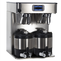 BUNN Infusion Series ICB Twin Platinum Edition Plumbed Automatic Fill Airpot Coffee Brewer, 120/240V