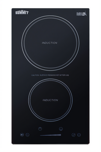 Summit Appliance 12-Inch Built-In 2-Burner Induction Cooktop, 115V