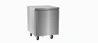 Delfield 27-Inch Single-Section Front-Breathing Undercounter Freezer Worktop Base with One Door