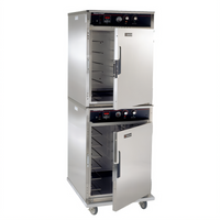 Cres Cor Roast-N-Hold Stacked Half-Size Convection Cook and Hold Oven, 2-Compartment, 208V, 3-Phase