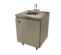 Advance Tabco Self-Contained Mobile Hand Sink, Cold Water Only, 31 x 26 x 35-1/2 Inches, Stainless Steel