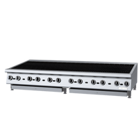Garland Heavy-Duty 72-Inch Countertop Gas Radiant Charbroiler with Non-Adjustable Cast Iron Grates