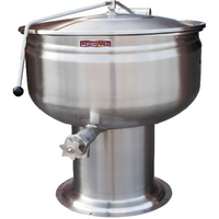 Crown DP-20F 20 Gallon Direct Steam Full Jacketed Stationary Kettle