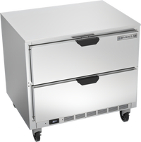 Beverage Air 36-Inch Undercounter Drawer Refrigerator, 2-Drawer, 8.5 Cu. Ft.