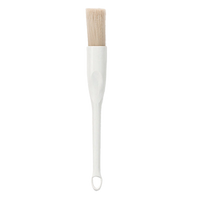 Crestware 1-Inch Round Pastry Brush with Plastic Handle