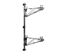Eagle Group Adjustable Post Wire Wall-Mounted Prepackaged Mid Unit, 18-Inch Shelf Width, 33-Inch Post, Chrome