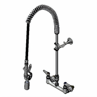 EasyInstall 8-Inch Wall-Mount Pre-Rinse Unit with Add-On Faucet and 0.65 GPM Spray Valve