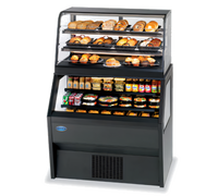 Hybrid 36.25-Inch Refrigerated Self-Serve Bottom with Ambient Service Top Merchandiser