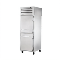 True SPEC SERIES Pass-Through Heated Holding Cabinet, 1-Section, Solid Half Front and Rear Doors, Stainless Steel