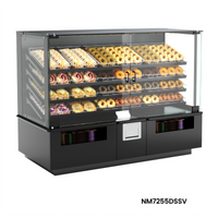 Blend Non-Refrigerated Self-Service End Cap Pastry Display Case, 72 Inch Wide