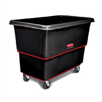 Rubbermaid Commercial Products Heavy-Duty Open-Top Mobile Utility Truck, 27 Cu. Ft., 1,200 lb. Capacity