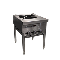 Southbend Single-Section Stock Pot Range with 3-Ring Cast Iron Burner, Manual Controls, 120,000 BTU